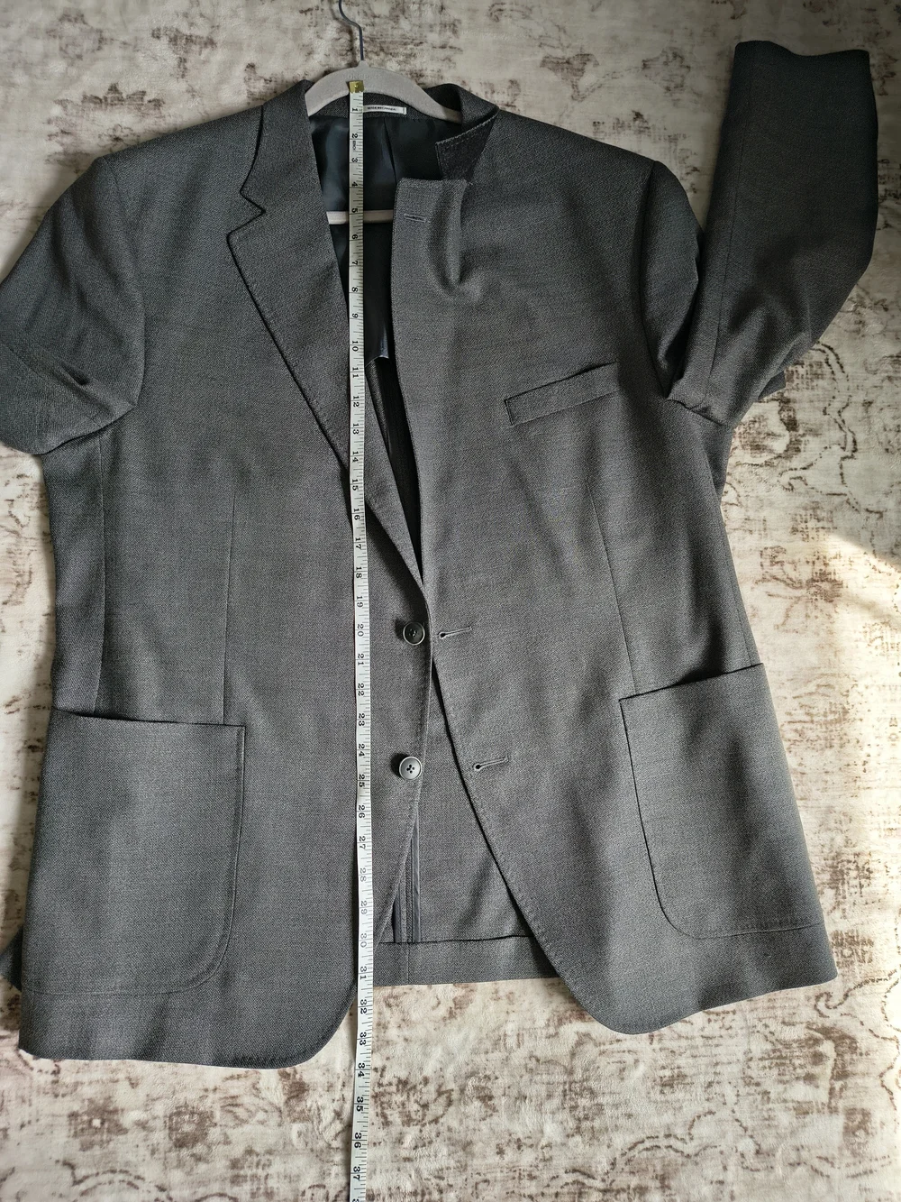Peter Millar Gray Wool Two-Button Men's Blazer